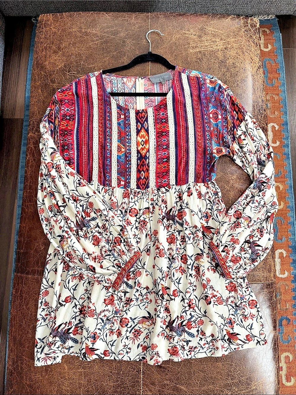 Sunday in Brooklyn Printed Floral Boho Blouse